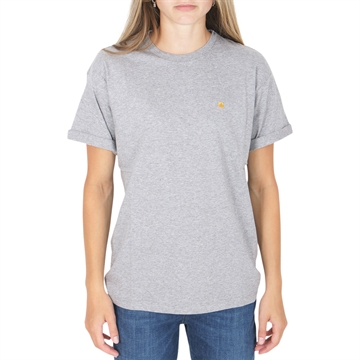 Carhartt WIP T-shirt Chase W Grey Heather/Gold